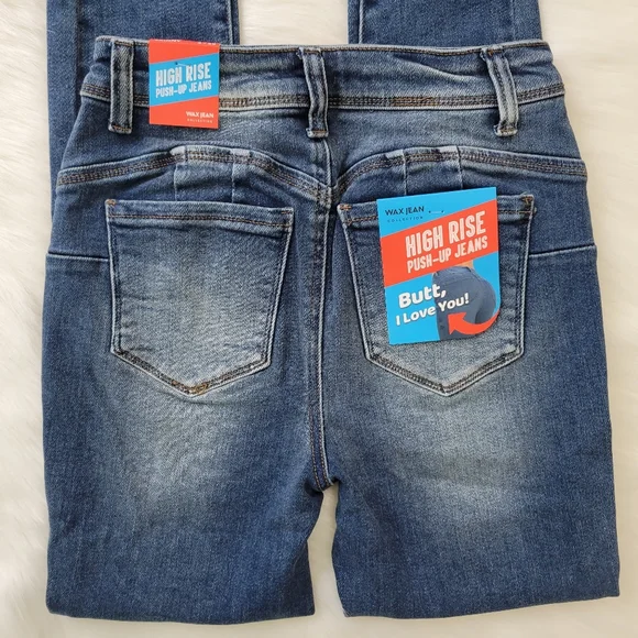 Wax High-Rise Push-up Jeans - Picture 4 of 4